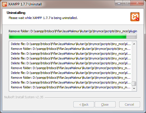 uninstall xampp ubuntu 12.10